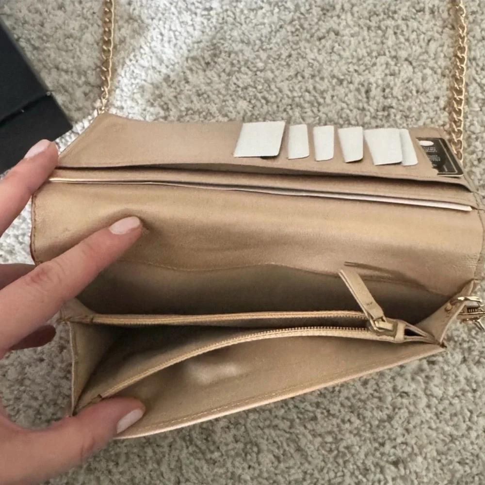 Chanel Pink Camellia with Champage Embossed Wallet - Picture 7 of 7